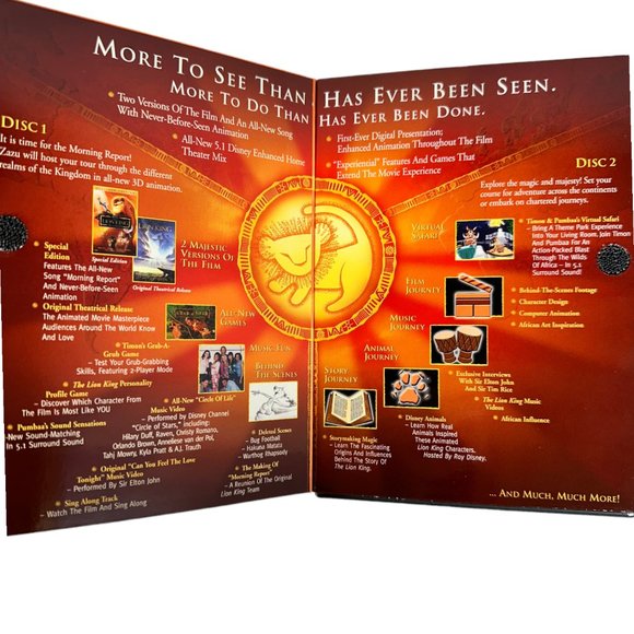 The Lion King Platinum Edition 2 Disc DVD Set - Picture 2 of 8